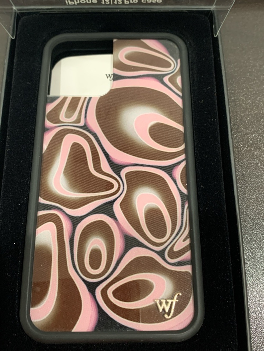 Wildflowers Pink & Brown Abstract Swirl Phone Case